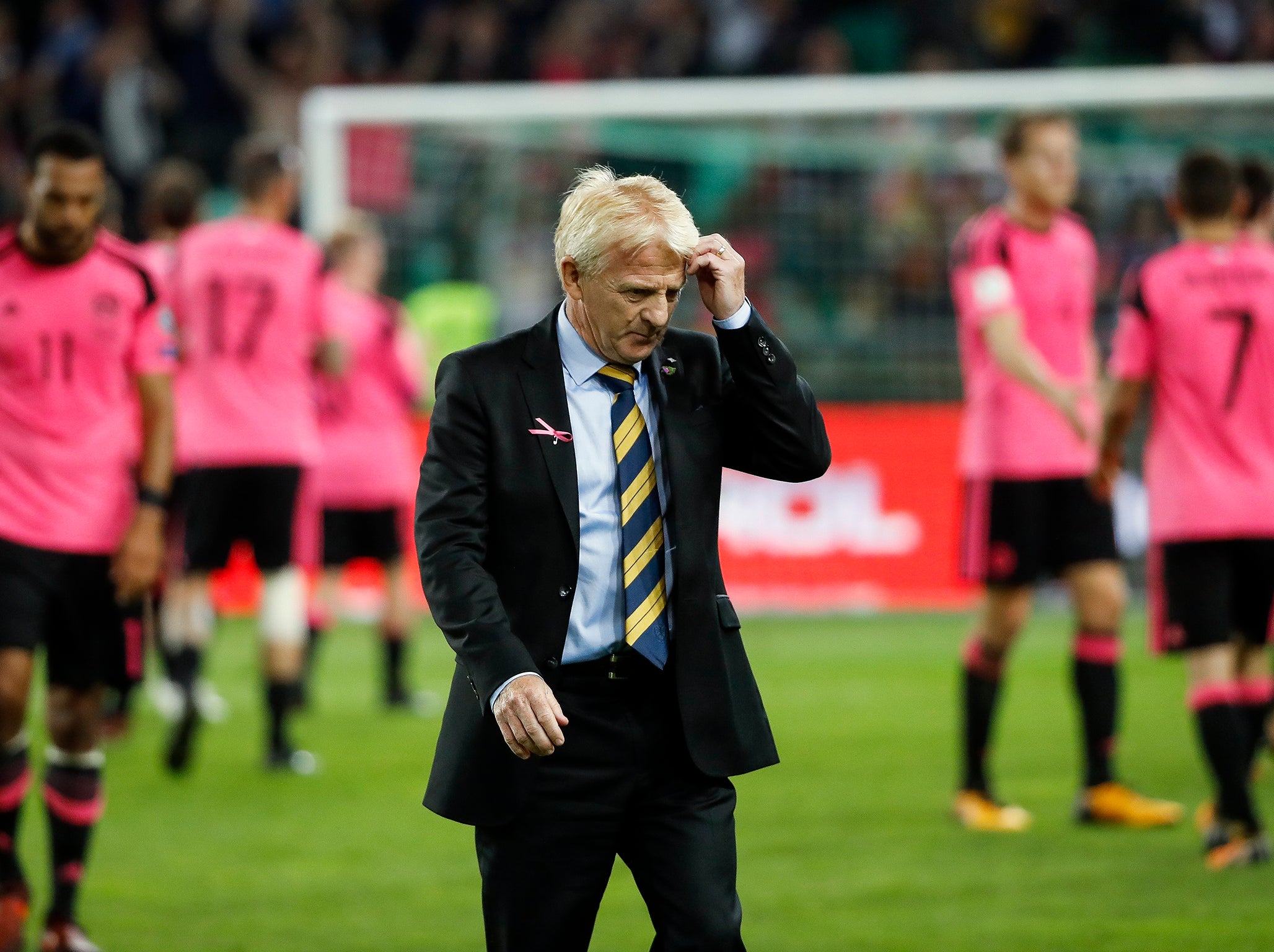 Strachan was in no mood to discuss his immediate future