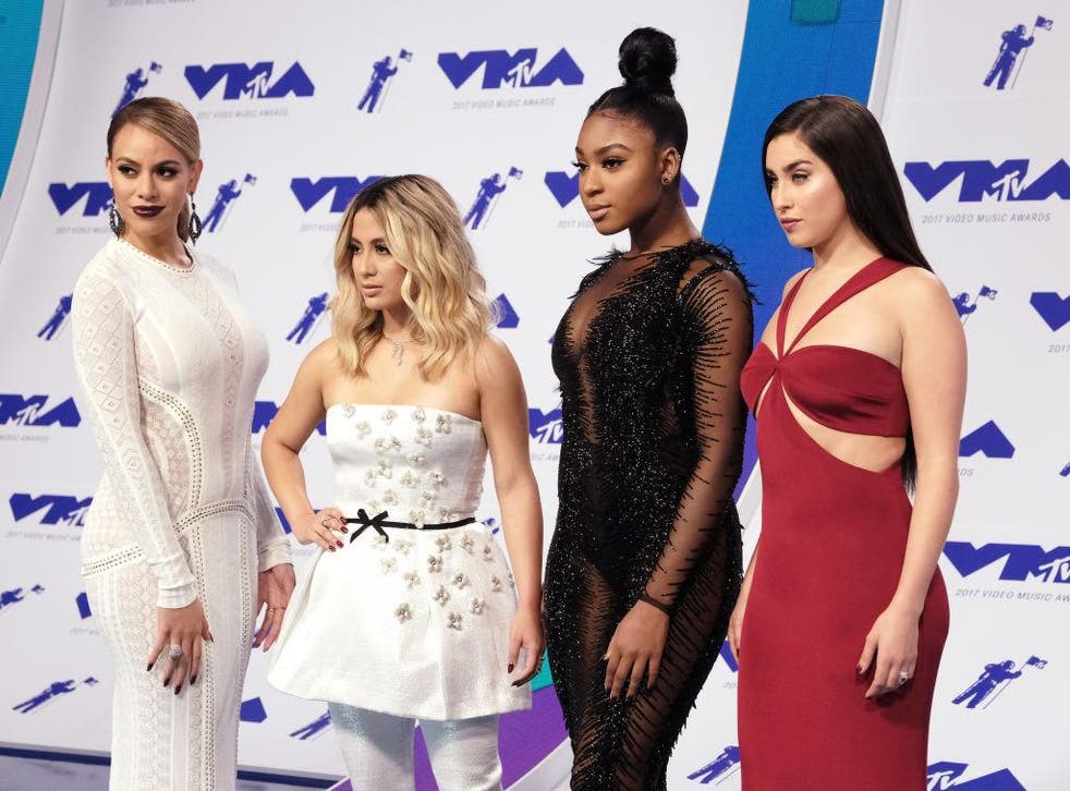 Dinah Jane, Ally Brooke, Normani Kordei, and Lauren Jauregui of Fifth Harmony at the 2017 MTV awards