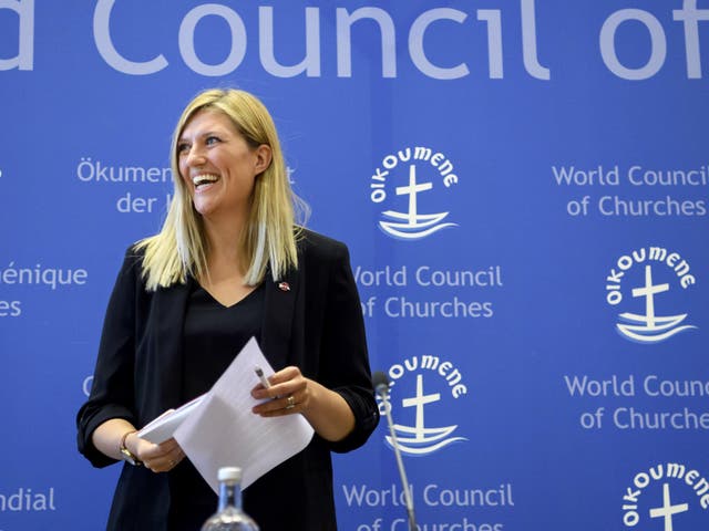 Beatrice Fihn, of the International Campaign to Abolish Nuclear Weapons, the winner of this year's Nobel Peace Prize. No individual women were awarded a Nobel prize in the last two years.
