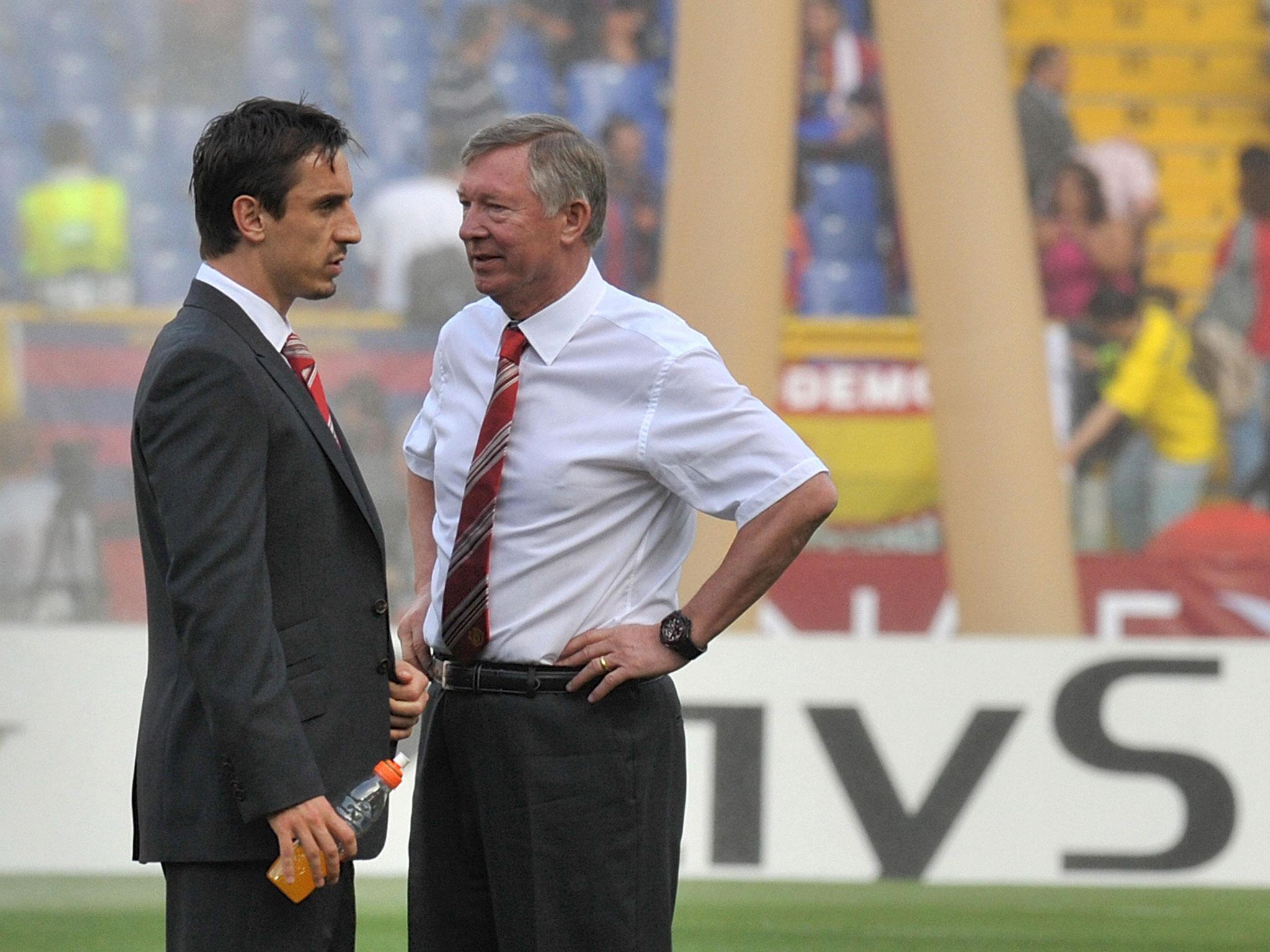 Gary Neville was subject to his fair share of Sir Alex Ferguson's tantrums