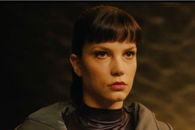 Sylvia Hoeks as a genetically engineered human called Luv in 'Blade Runner 2049'