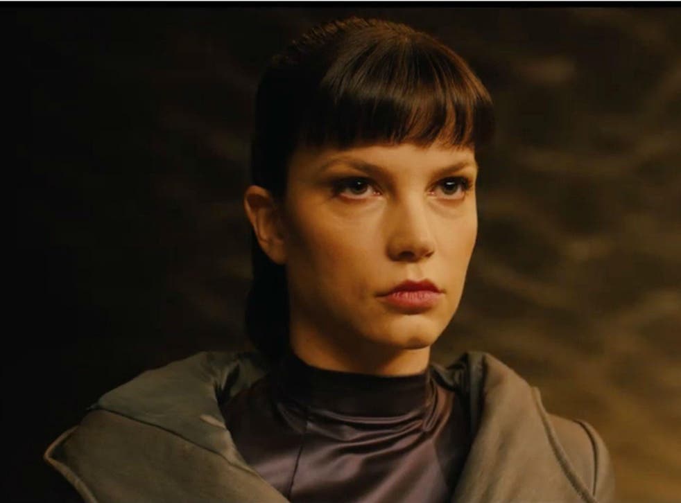 Sylvia Hoeks as a genetically engineered human called Luv in 'Blade Runner 2049'