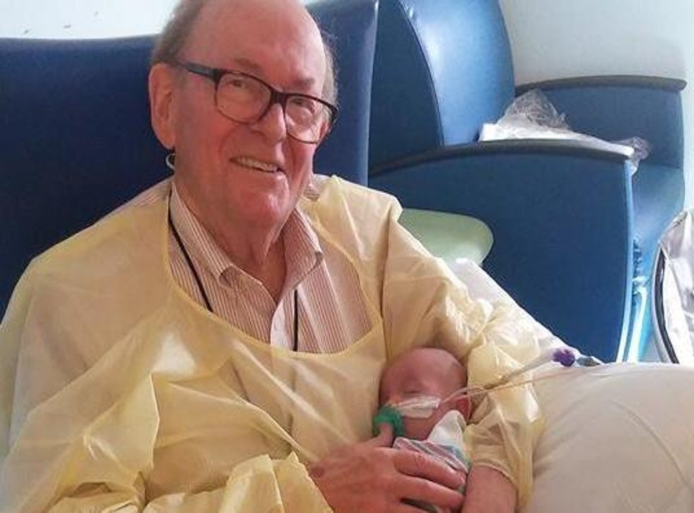 Elderly Volunteer Cuddles Premature Babies When Their Parents Can T Be At Hospital The Independent The Independent