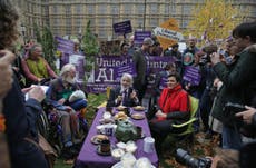 MPs join activists at ‘cannabis tea party’ outside Parliament