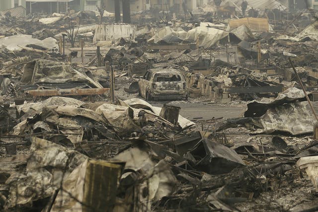Large parts of Santa Rosa have been ravaged by fire