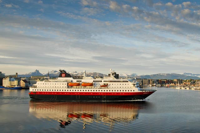 Coast clear Hurtigruten is continuing with its ferry operation around the shore of Norway