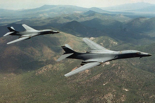 File image of US B-1B Lancer bombers