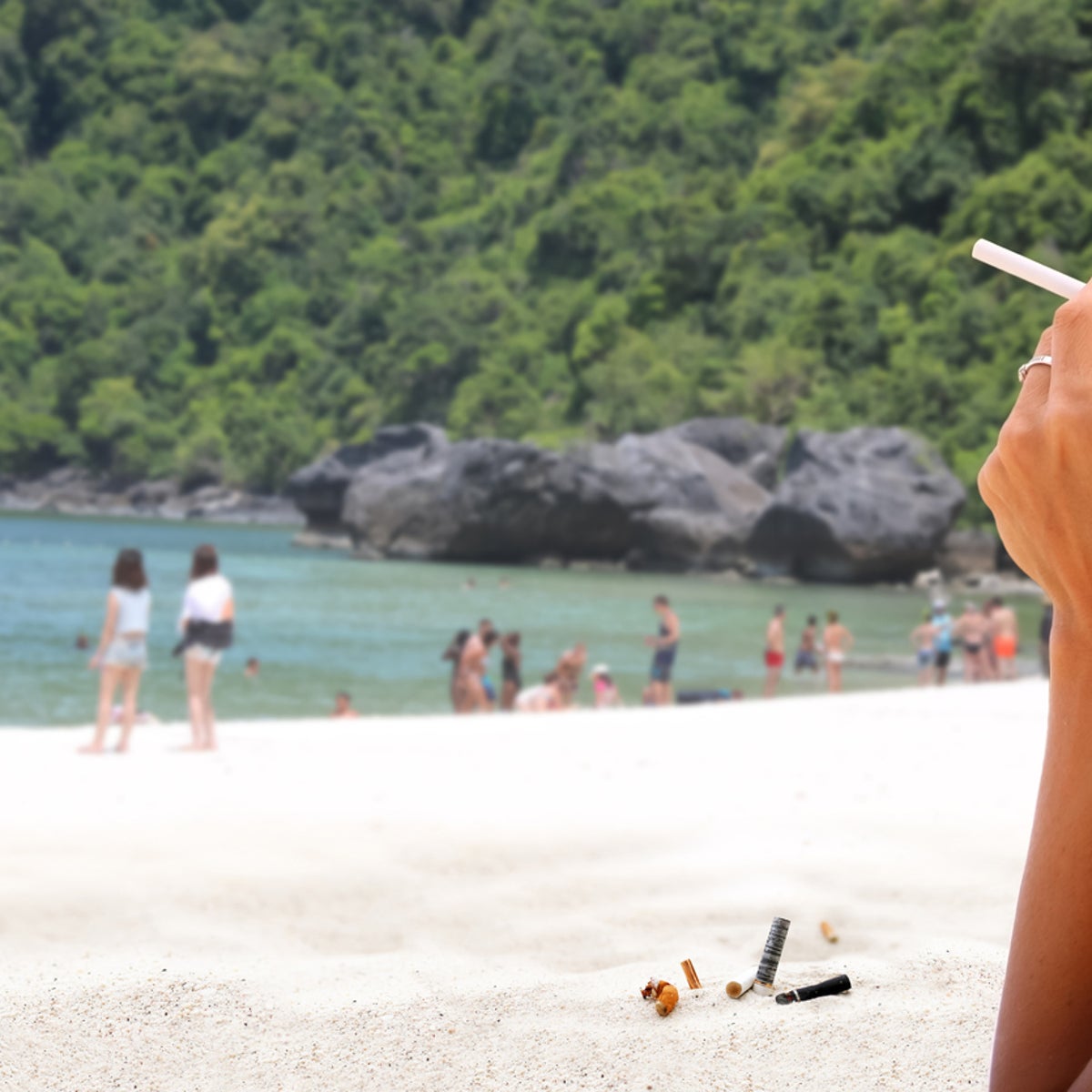 can you smoke a cigarette on the beach cigarettes Can You Smoke on Atlantic Beach? NJ, FL, NY & NC Rules Fort Myers Beach bans smoking