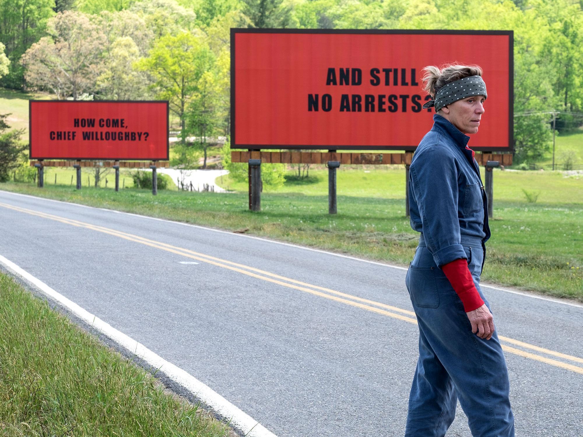 Frances McDormand in 'Three Billboards Outside Ebbing, Missouri'