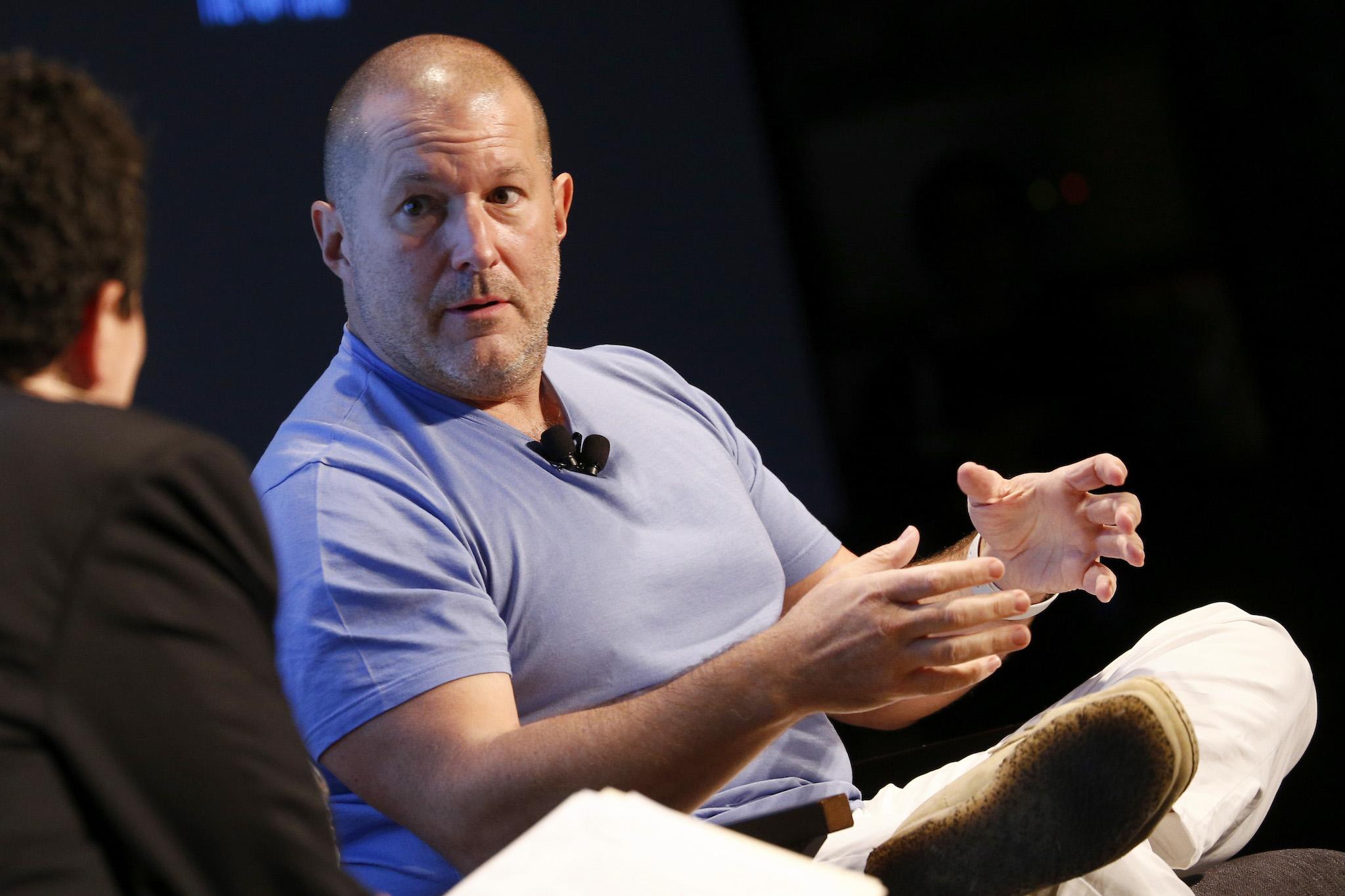 Apple's Chief Design Officer Jony Ive speaks onstage during the 2017 New Yorker TechFest at Cedar Lake on October 6, 2017 in New York City