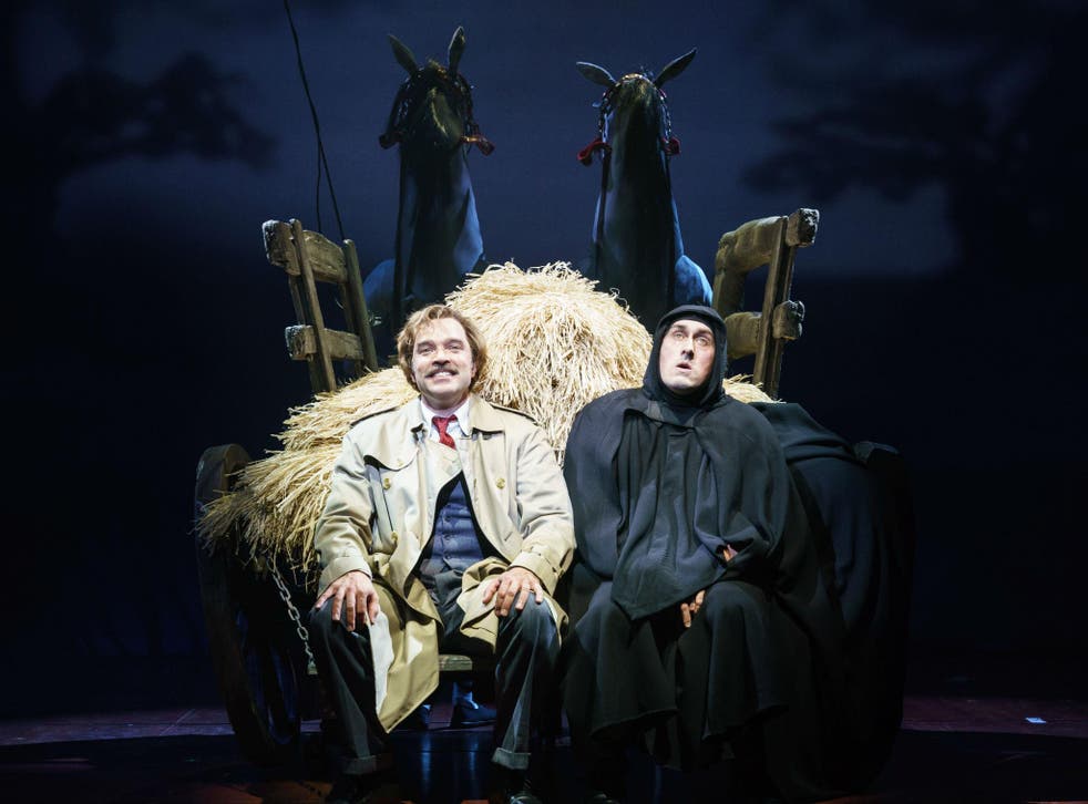 Hadley Fraser has wonderful dynamism as Dr Frederick Frankenstein, while Ross Noble scuttles around as a Cockneyfied Igor