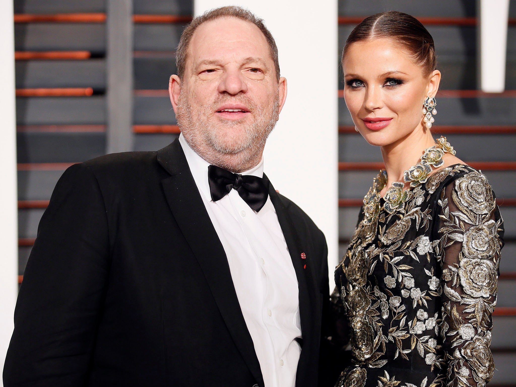 Harvey Weinstein with his wife, designer Georgina Chapman. Following the allegations made against him, she announced she was going to leave him