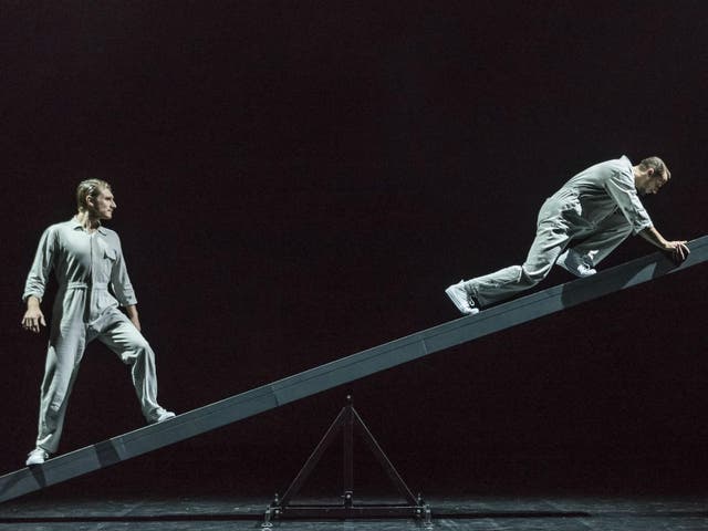 BalletBoyz performing in Javier De Frutos’ 'The Title Is In the Text' as part of 'Fourteen Days' at Sadler's Wells