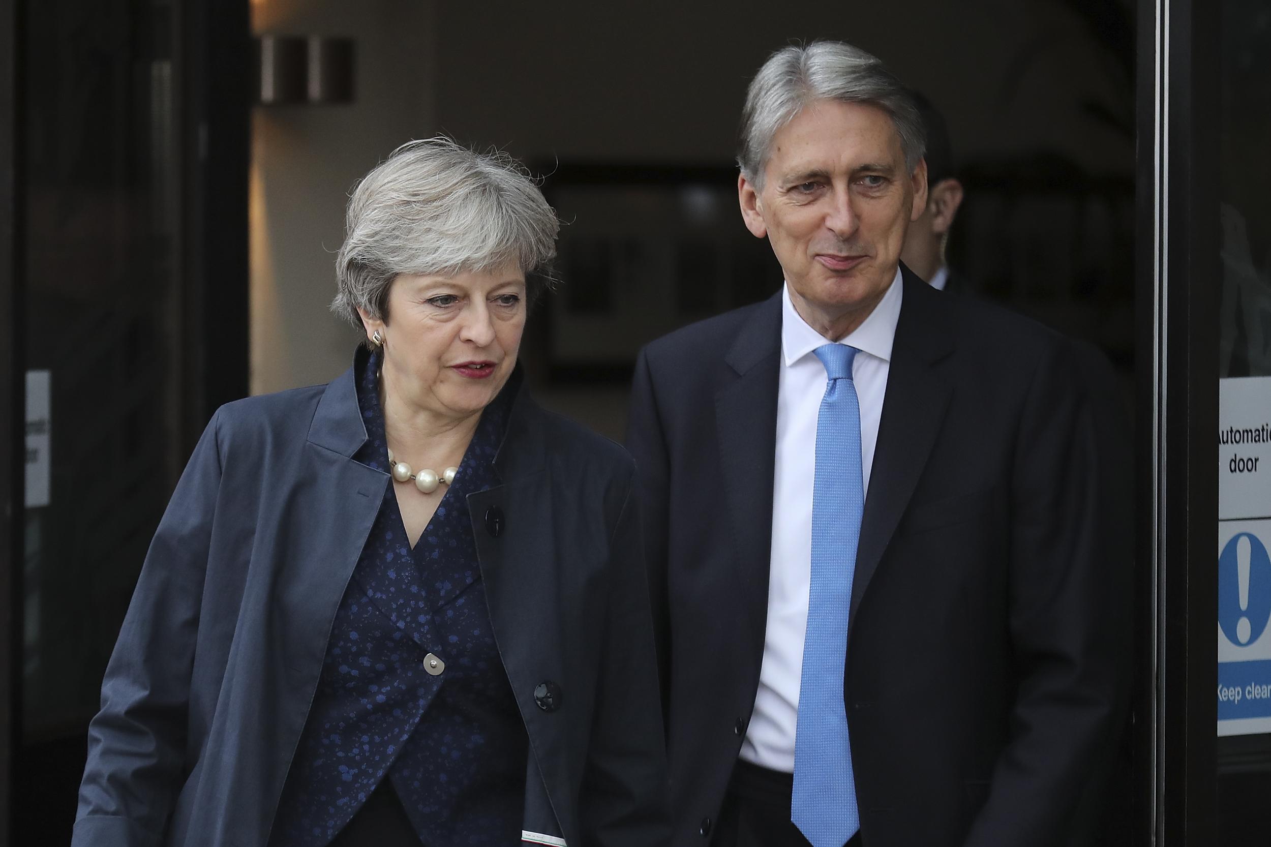 Theresa May and Philip Hammond were at loggerheads over planning for a ‘no deal’ Brexit