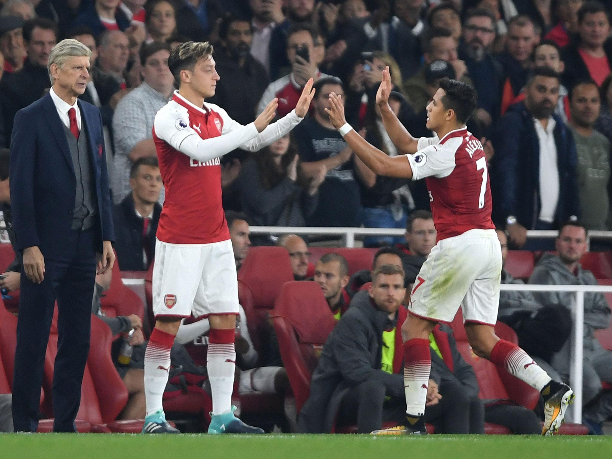 Mesut Ozil and Alexis Sanchez are both out of contract in the summer