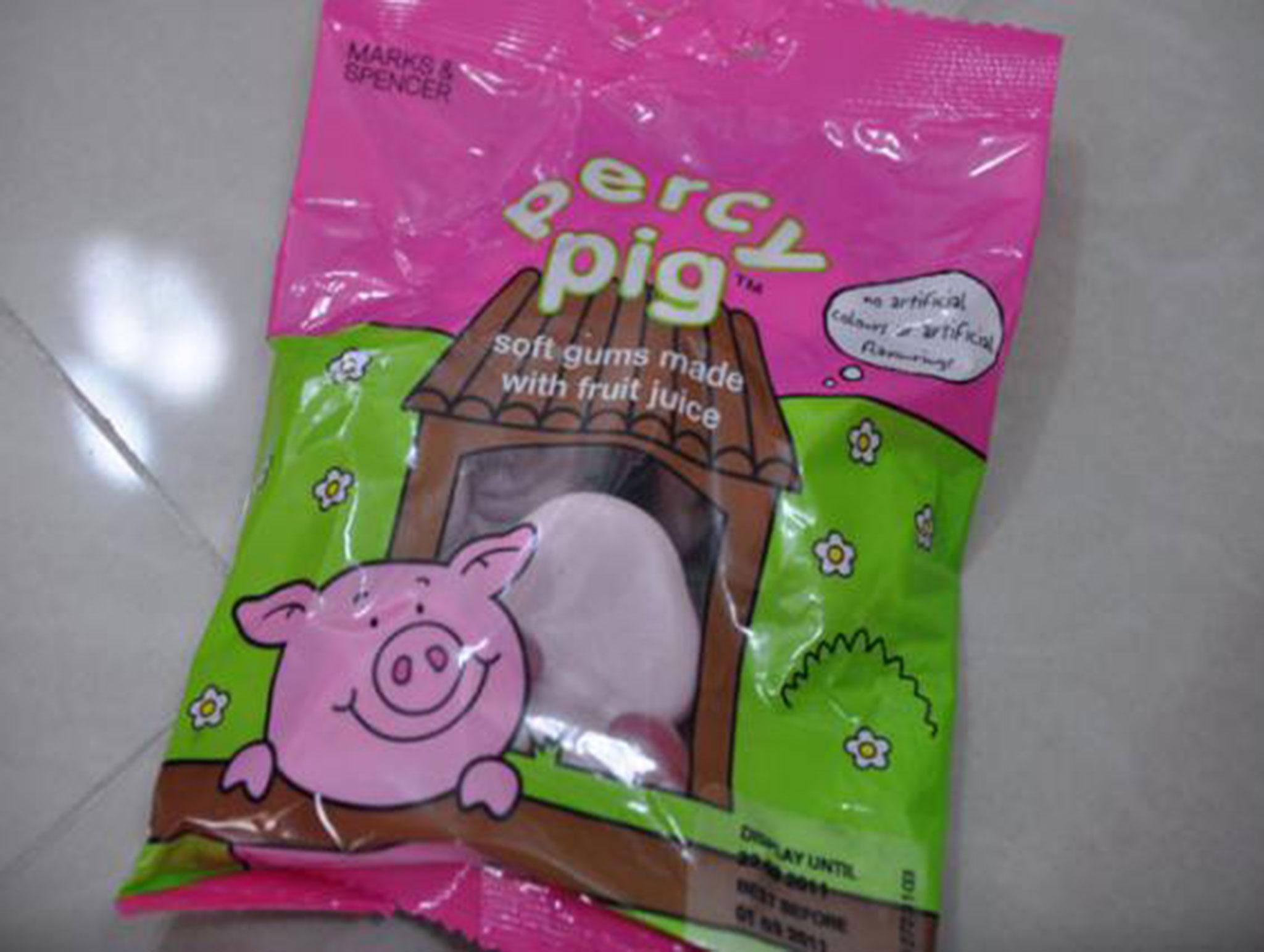 A packet of Percy Pig sweets now costs £1.65
