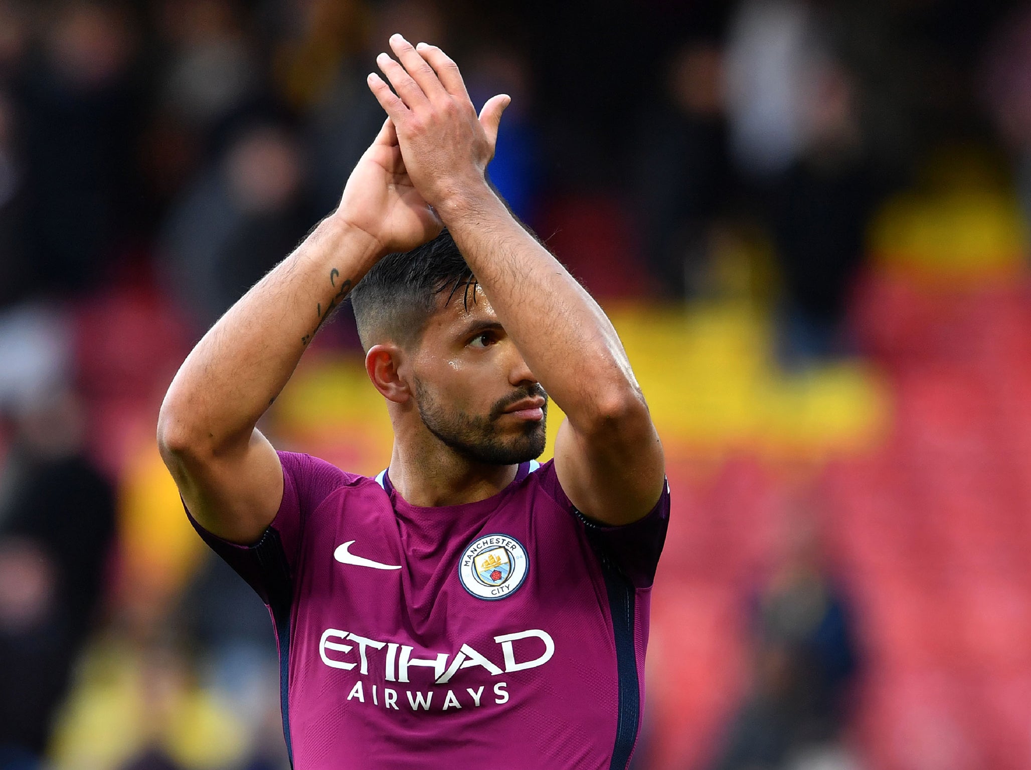 Aguero was involved in a car crash in Amsterdam