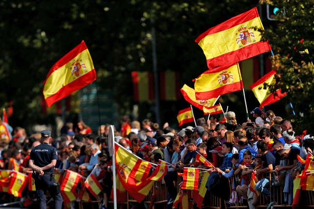 The Spanish capital was teeming with patriotic fervour, in part a response to Catalonia’s referendum