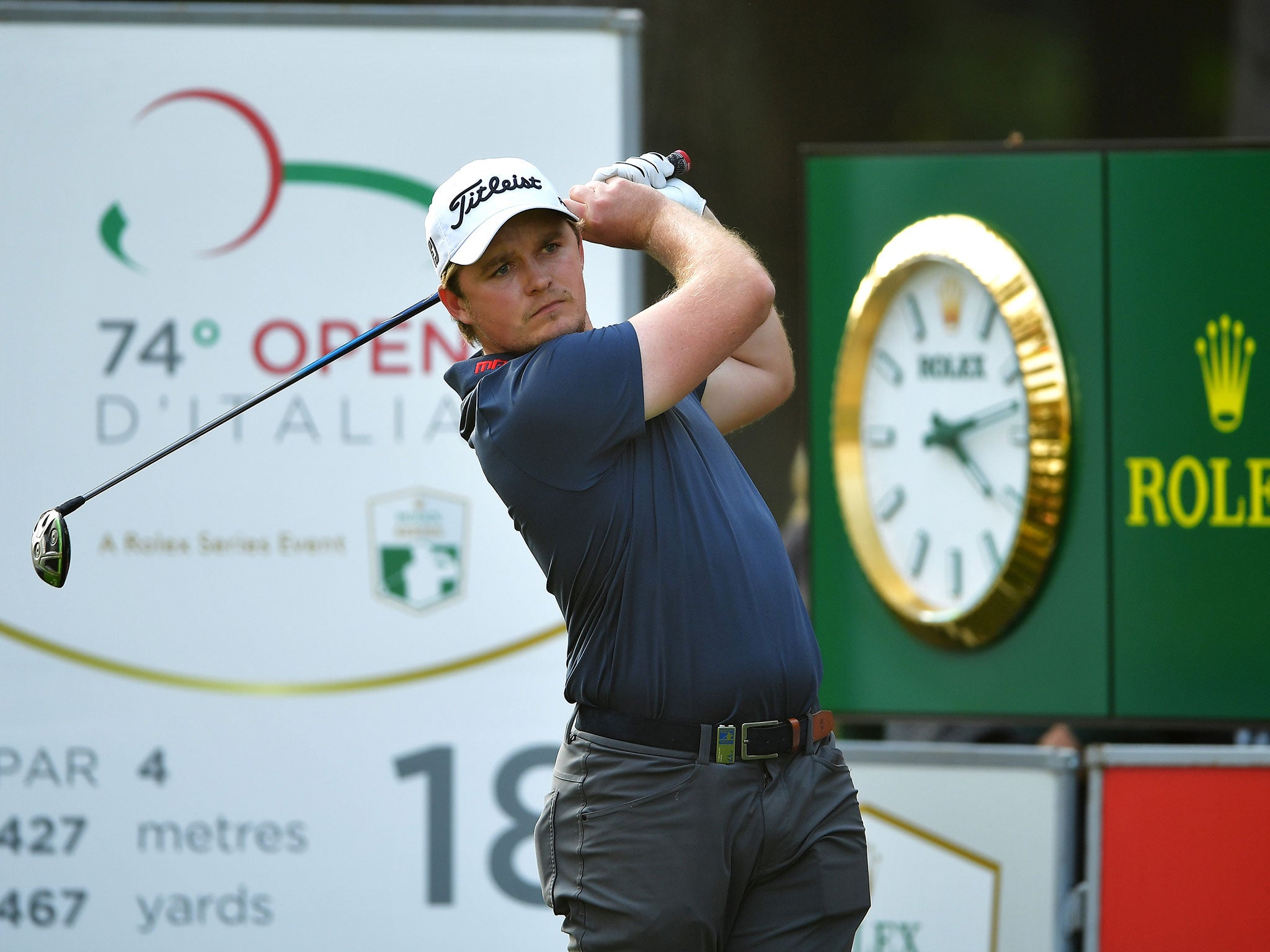 Eddie Pepperell joins Francesco Molinari in the lead at the Italian Open