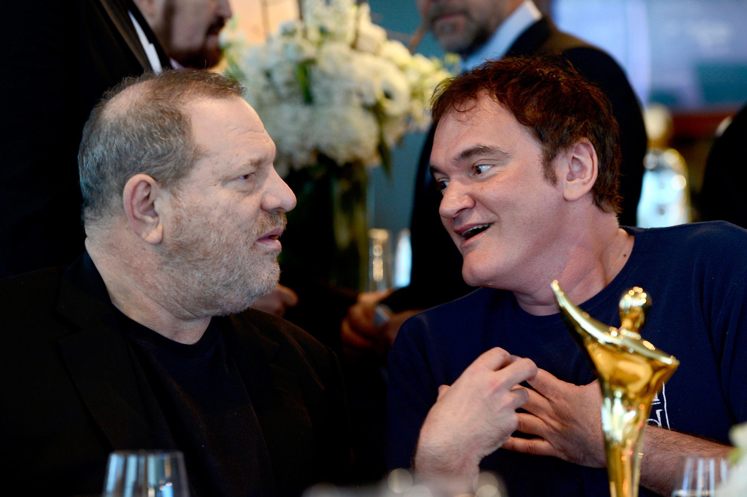 Harvey Weinstein (L) and Quentin Tarantino in 2013