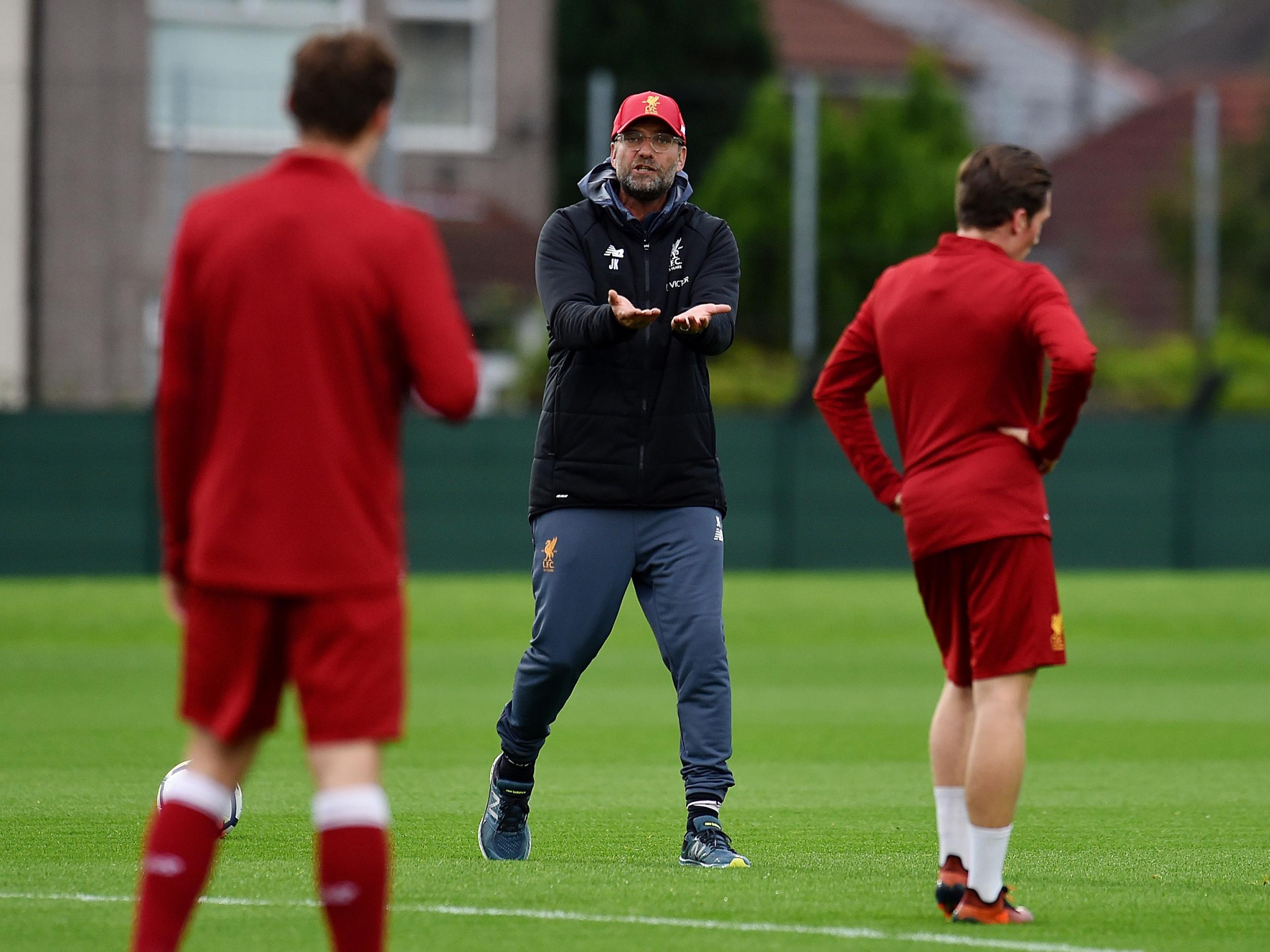 Jurgen Klopp's Liverpool are preparing to face Manchester United on Saturday