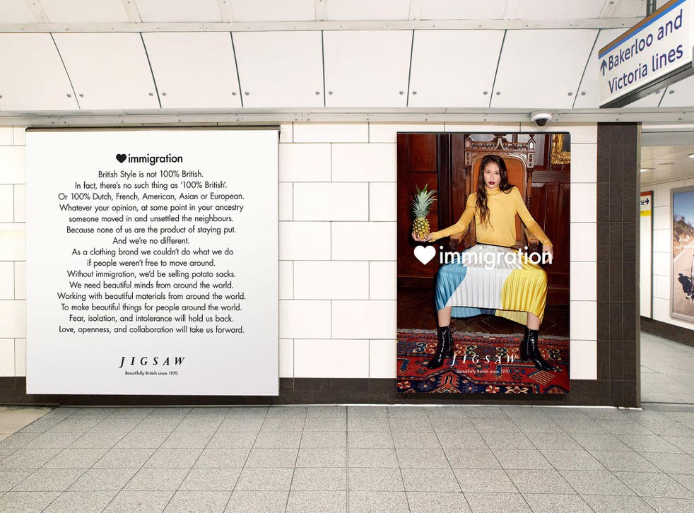 The campaign in Oxford Circus tube station has been praised on Twitter