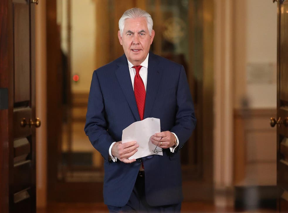 Mr Tillerson said that his boss doesn't think diplomatic talks with North Korea are a waste of time