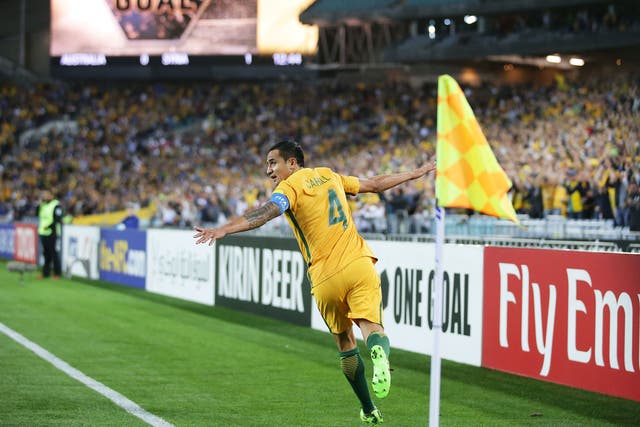 Tim Cahill scored the winning goal that dumped Syria out of the World Cup earlier this week