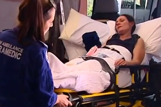 Michelle Pittman receives treatment at Singleton Hospital, New South Wales