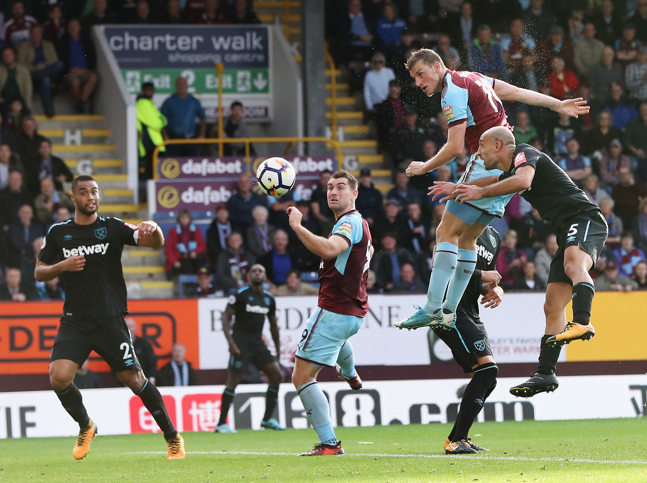 Wood scored a late, late equaliser for in-form Burnley