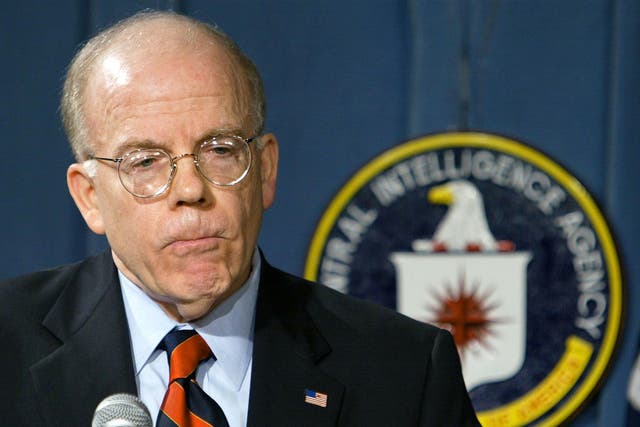 John McLaughlin at the CIA headquarters in Langley, Virginia, in 2004