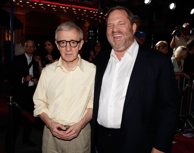 Woody Allen and Harvey Weinstein at the premiere of Vicky Christina Barcelona in 2008