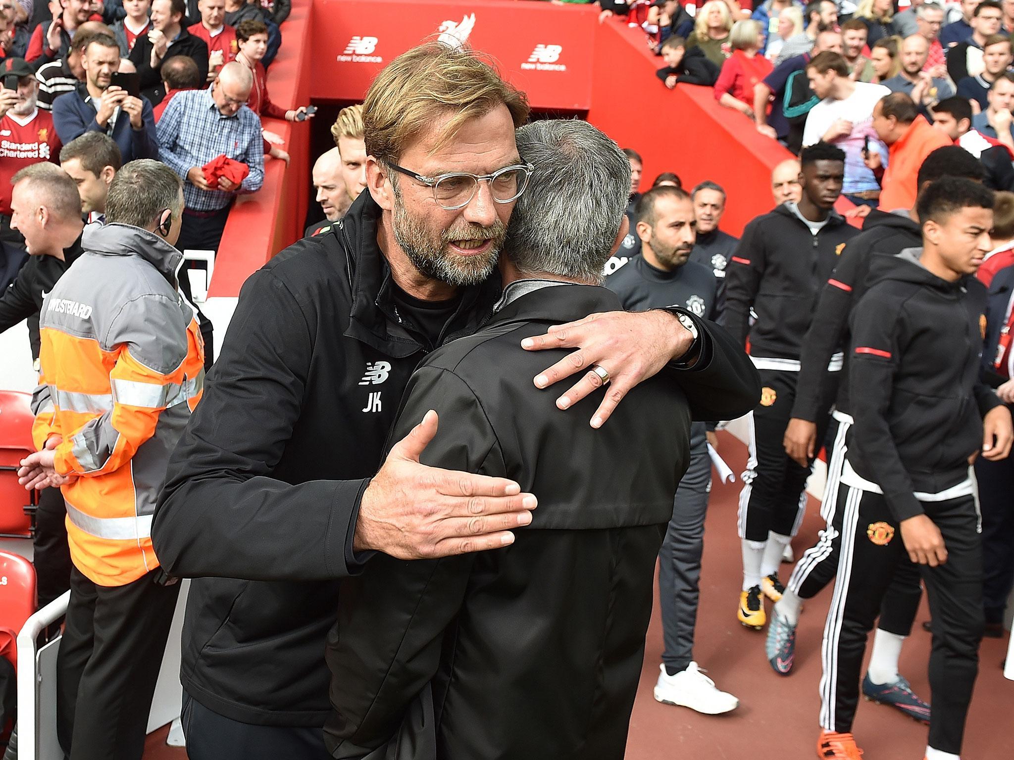 Jurgen Klopp has no issues with how Jose Mourinho set up his side
