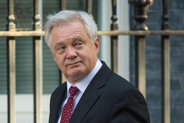 David Davis appeared to toughen Britain's stance in the Brexit talks - even as they remain deadlocked