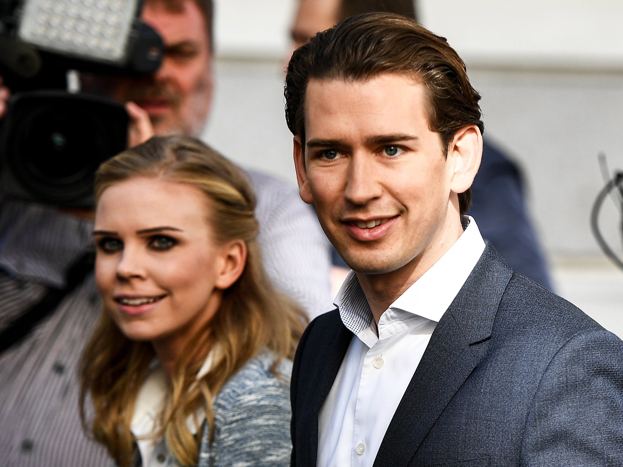 Sebastian Kurz and his girlfriend Susanne Thier