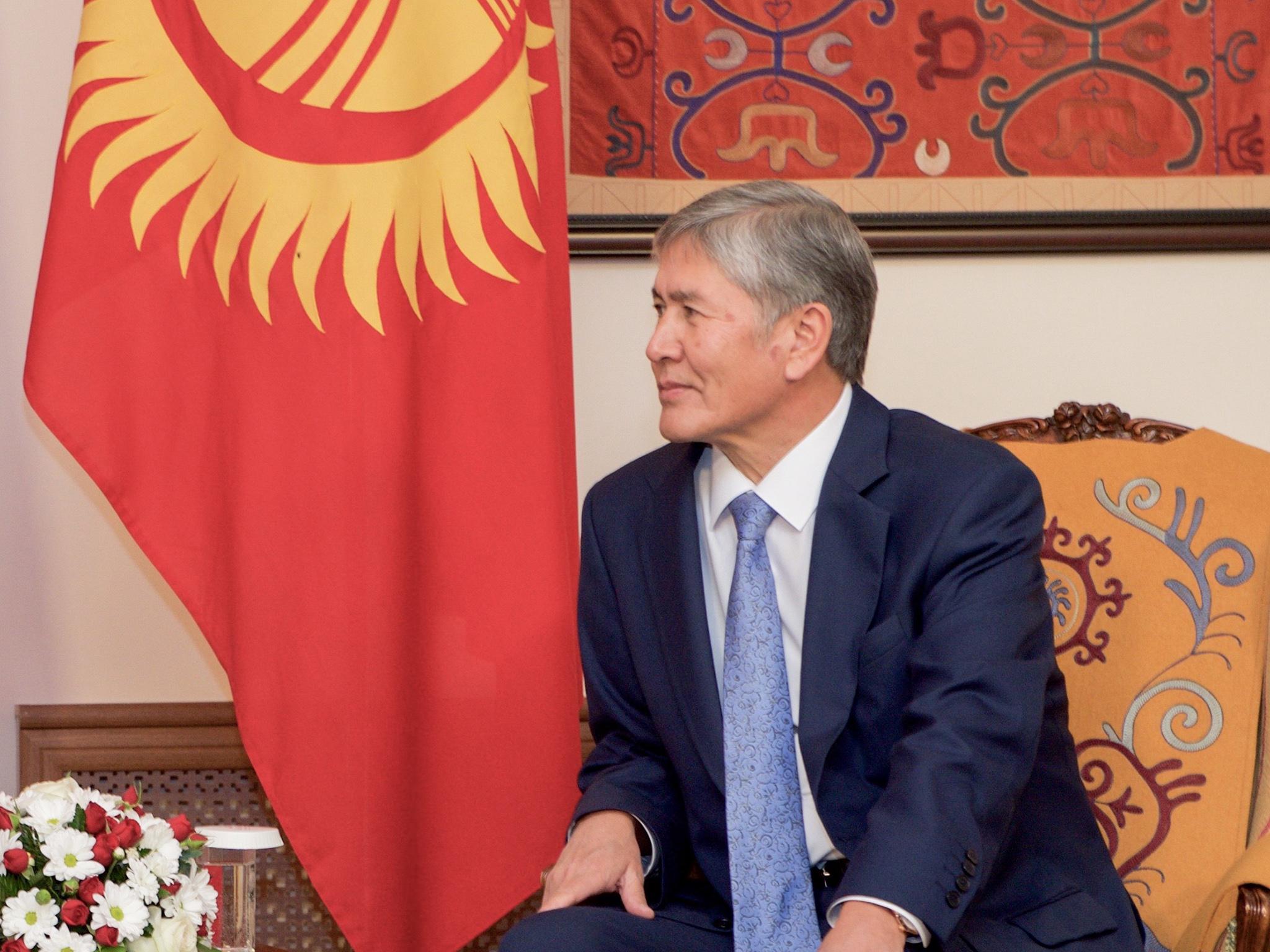 Incumbent President of Kyrgyzstan, Almazbek Atambayev