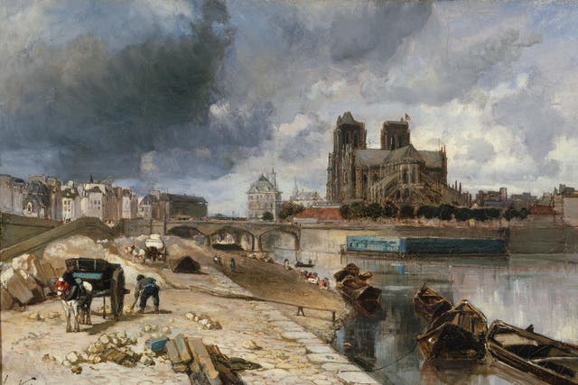 Johan Barthold Jongkind’s ‘Notre-Dame de Paris Seen from Quai de la Tournelle’, 1852