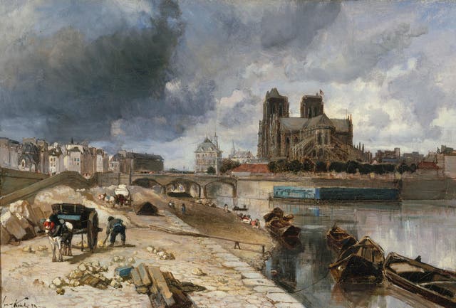 Johan Barthold Jongkind’s ‘Notre-Dame de Paris Seen from Quai de la Tournelle’, 1852