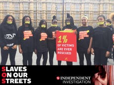 Hundreds march demanding end to modern slavery in London