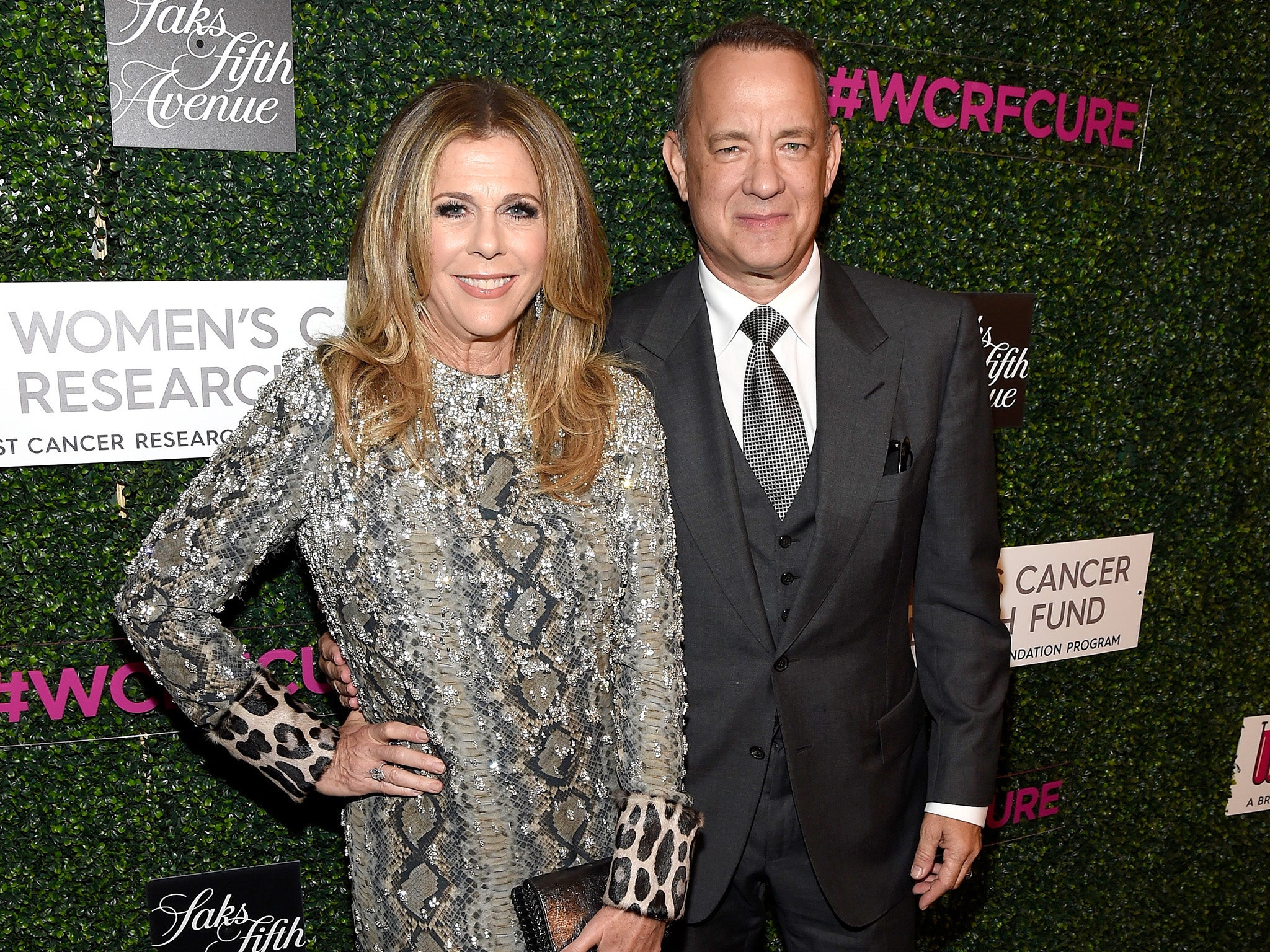 Hanks with his wife, actress Rita Wilson (Getty for WCRF)