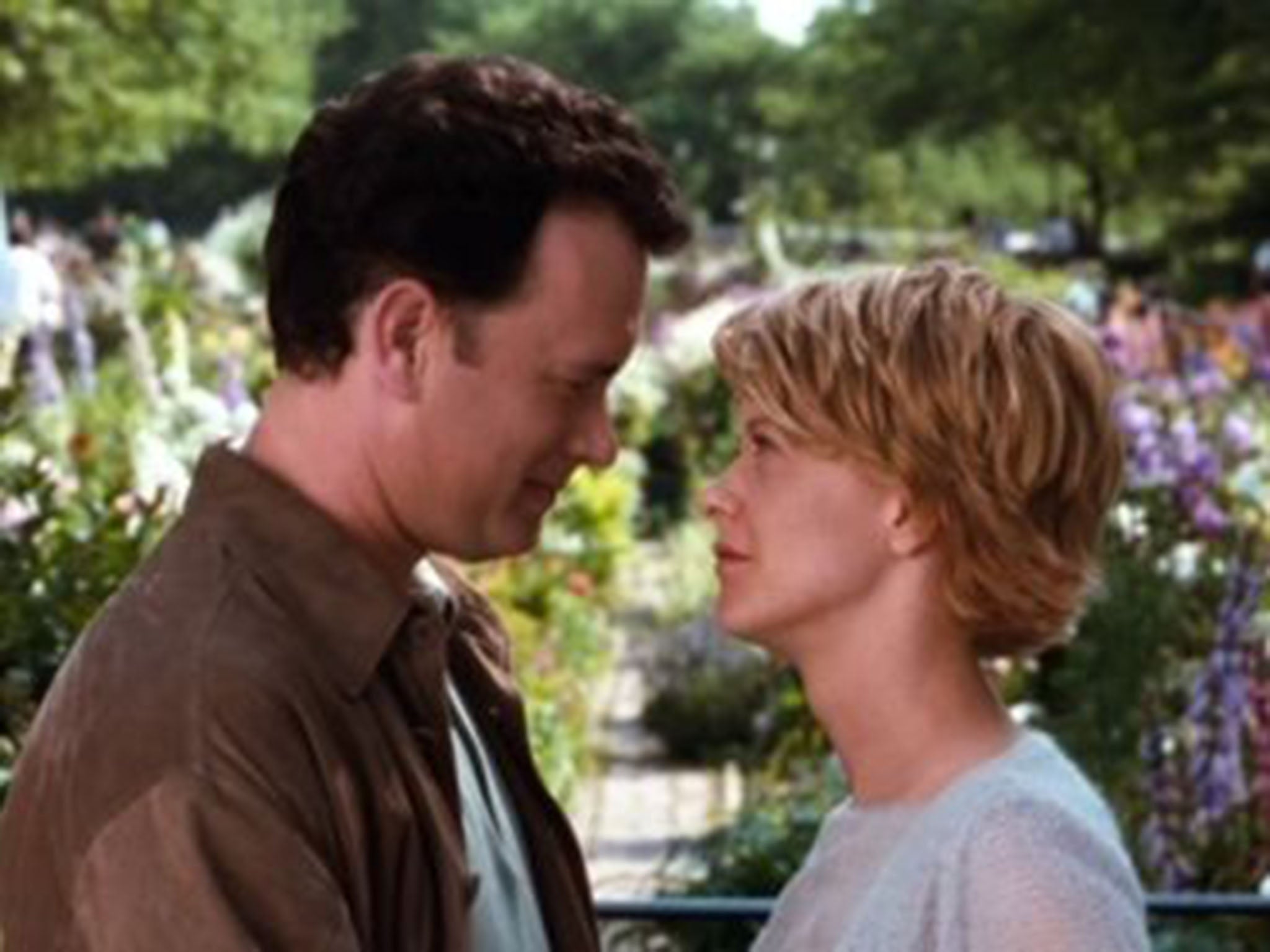 Hanks as Joe Fox and Meg Ryan as Kathleen Kelly in Nora Ephron’s ‘You’ve Got Mail’ (Warner Bros)