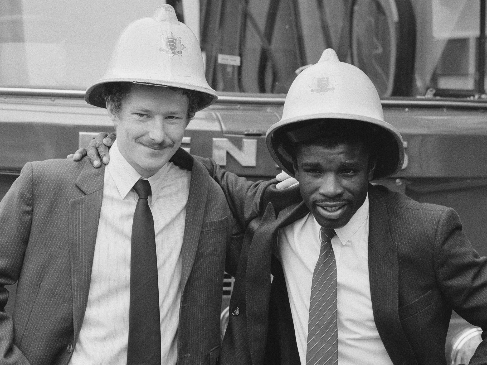 Clinton McKenzie with Terry Marsh in 1984