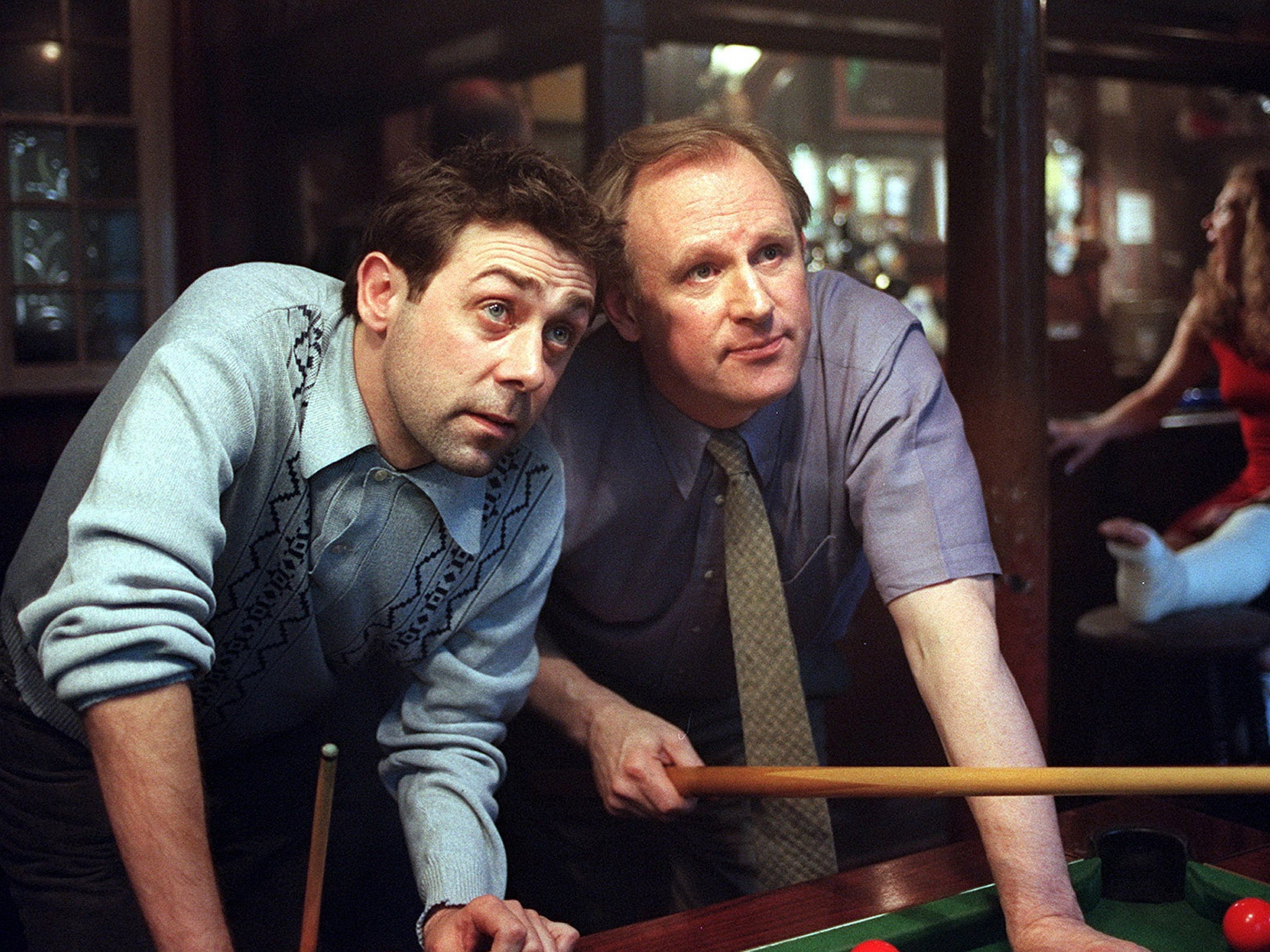 Peter Davison and Sean Hughes in ‘The Last Detective’ (Rex)