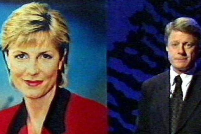 Nick Ross introducing a segment about the still-unsolved murder of his co-presenter Jill Dando on a famous episode of the programme from 1999
