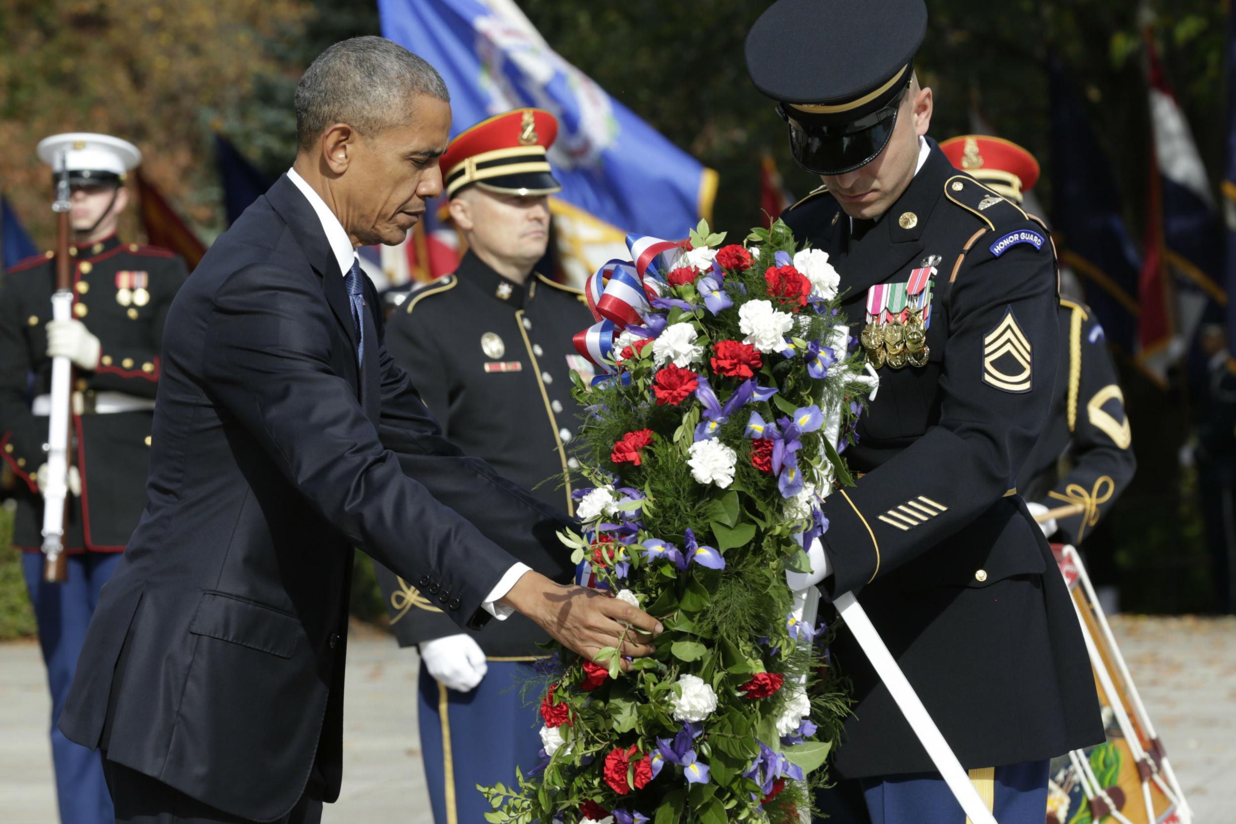 Mr Obama's former staff members have insisted he did speak with relatives of those killed in action