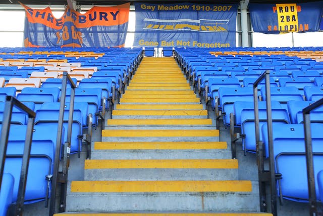 Shrewsbury Town have introduced safe standing at their New Meadow home