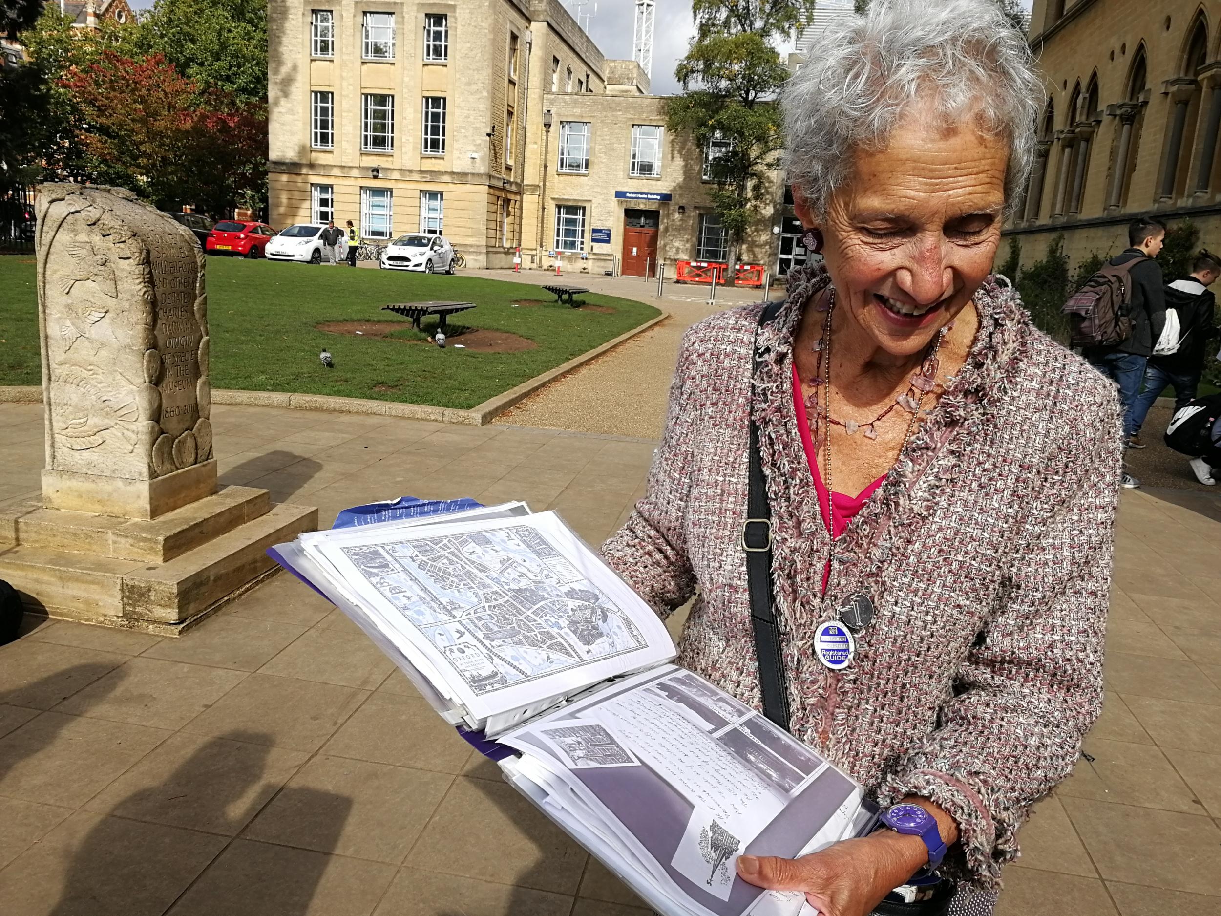 Guide Terry Brenble has been giving tours of Oxford for 30 years