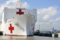 Nobody knows how to get to floating hospital brought to Puerto Rico