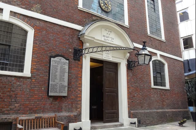 The Bevis Marks Synagogue, in the City of London