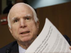John McCain attacks Trump's 'crackpot conspiracy theories' in speech